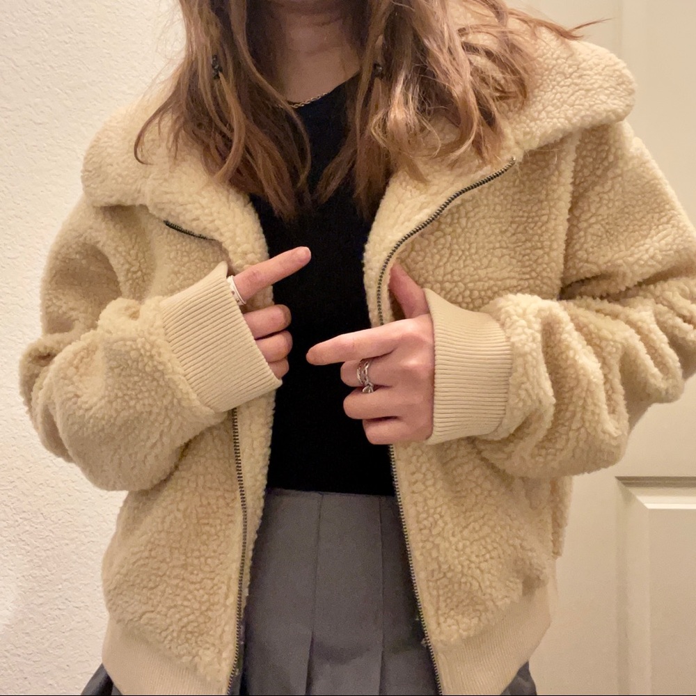 Teddy bear sherpa jacket